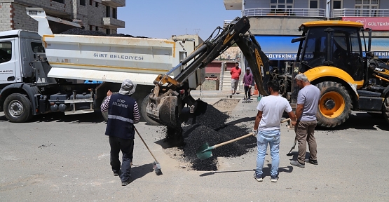 BELEDİYE ASFALT YAMA ÇALIŞMALARINI ARALIKSIZ SÜRDÜRÜYOR