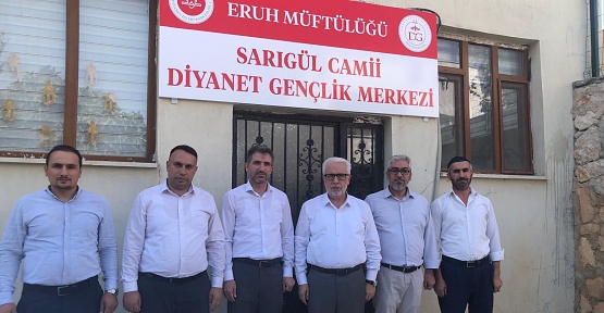 Siirt Müftüsü Şakir Pinal, Eruh Diyanet  Gençlik Merkezini İnceledi