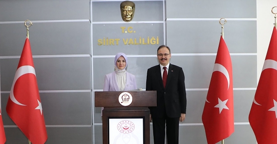 Aile ve Sosyal Hizmetler Bakanı Mahinur Özdemir Göktaş Vali Kızılkaya’yı Ziyaret Etti