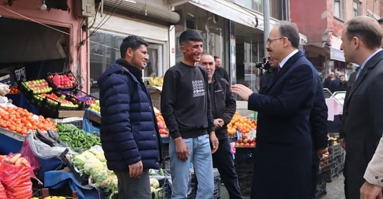 Vali Kızılkaya, Esnaf ve Vatandaşlarla Buluştu