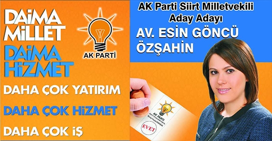 Avukat Esin Göncü Özşahin, Ak Partiden Aday Adayı Olacak