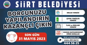 SİİRT BELEEDİYESİ’NDE YAPILANDIRMA BAŞVURULARI BAŞLADI