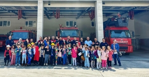 Siirt’te Minik Öğrenciler, İtfaiyecilerden Eğitim Aldı