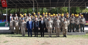 Vali Kızılkaya, İl Jandarma Komutanlığında İncelemelerde Bulundu