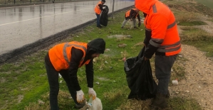 Siirt Çevre Karayolunda Temizlik Çalışması Başlatıldı