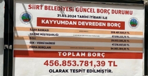 Siirt Belediyesinin Borcu Açıklandı