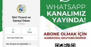 Siirt TSO WhatsApp Kanalı Açıldı!