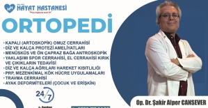 Ortopedi Uzmanı Op. Dr. Şakir Alper Cansever Özel Siirt Hayat Hastanesi’nde