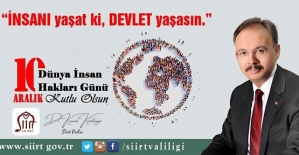 Vali Dr. Kemal Kızılkaya’nın “10 Aralık Dünya İnsan Hakları Günü” Mesajı